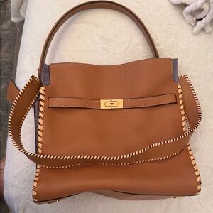 Tory Burch Tan Leather Shoulder Radziwill Bag